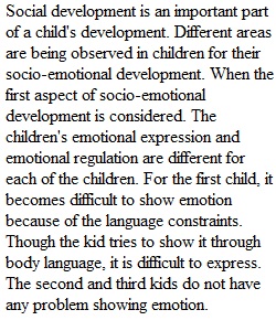 Child Development Synthesis